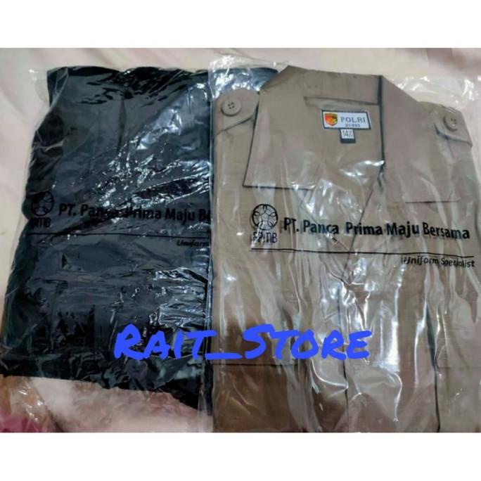 SETELAN BAJU PDL JATAH POLRI PDLT A1 SERAGAM DALMAS BRIMOB SABHARA BAH