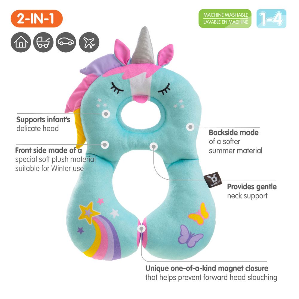 Travel Friends Headrest Unicorn 1-4Y - Bantal Sandaran Kepala