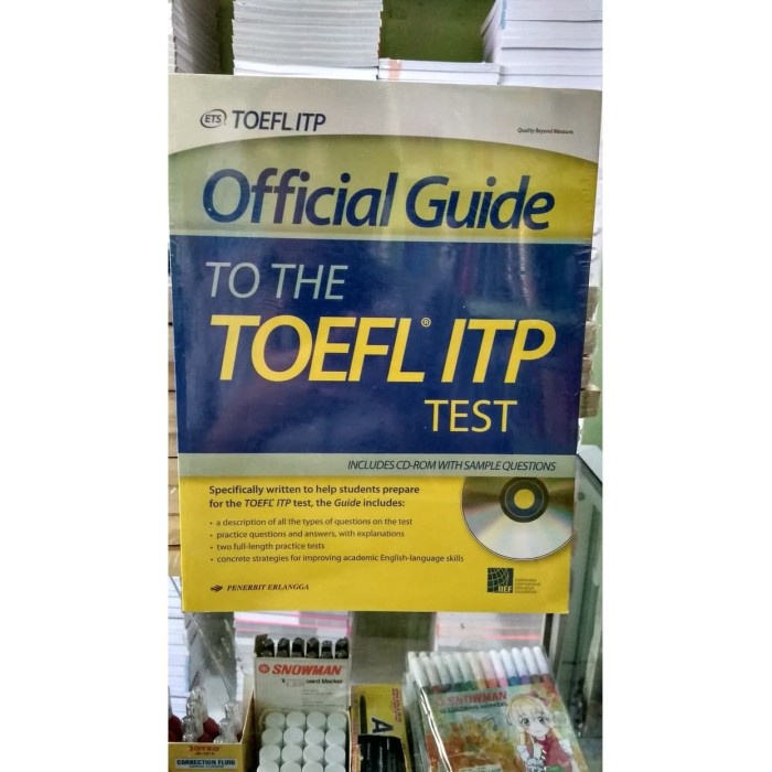 FLASH SALE BEST SELLER ORIGINAL OFFICIAL GUIDE TO THE TOEFL ITP TEST ERLANGGA ETS TERMURAH
