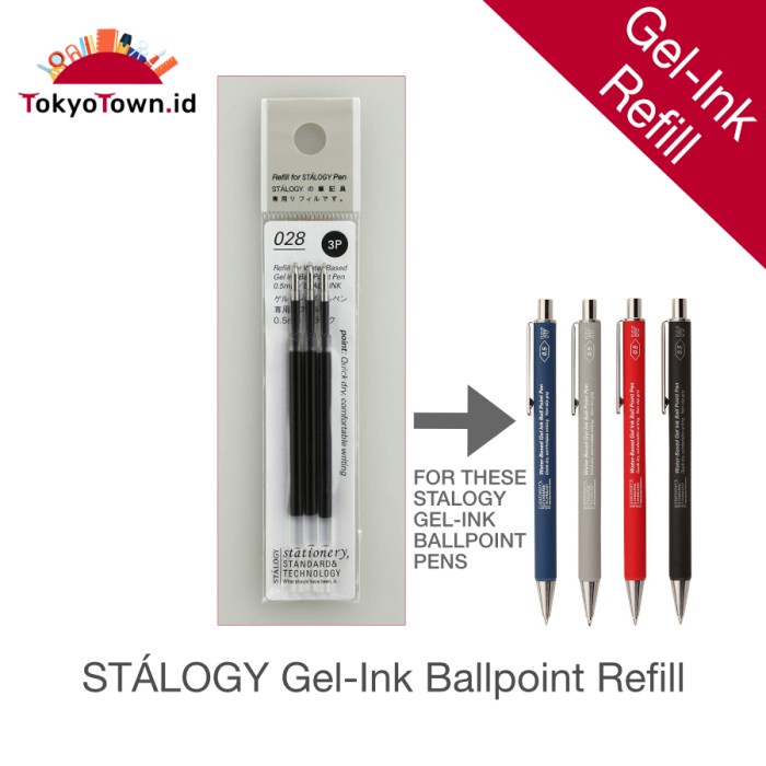 

Terlaris Stalogy Gel-Ink Refill 0.5 Black