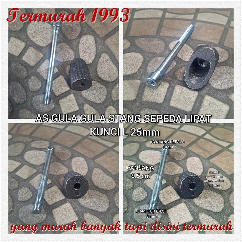 AS GULA GULA STANG SEPEDA LIPAT KUNCI L Sparepart Sepeda Termurah