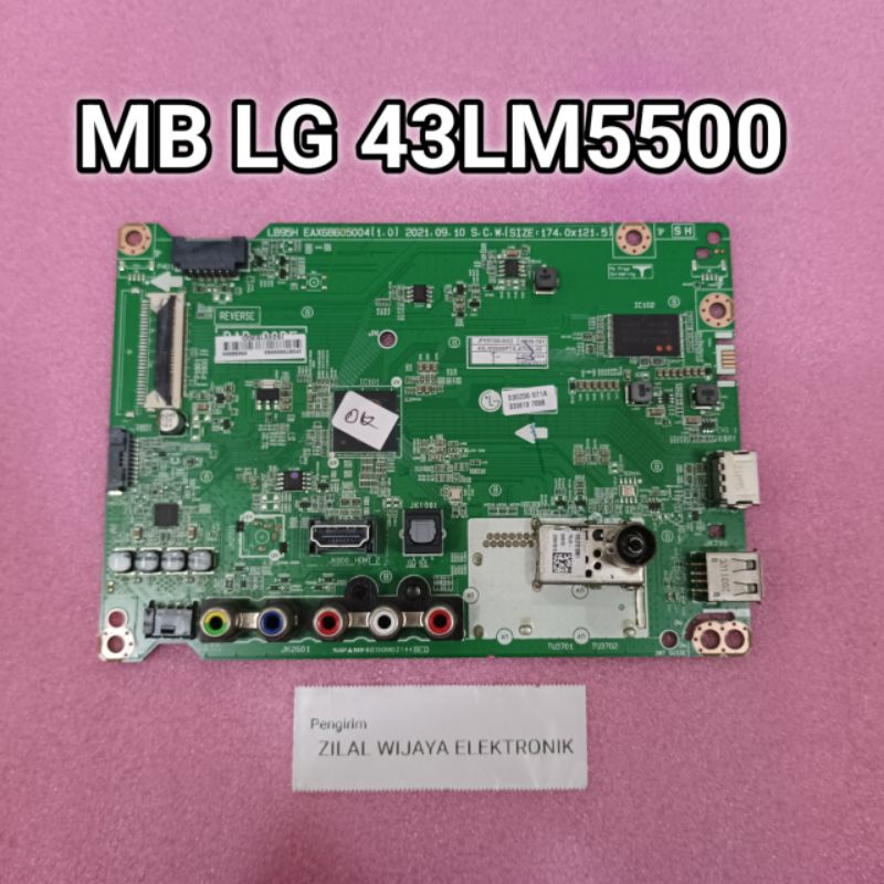 LG 43LM5500 - MB - MAINBOARD - MOTHERBOARD - MOBO - MESIN TV - MB TV LG - TV LG