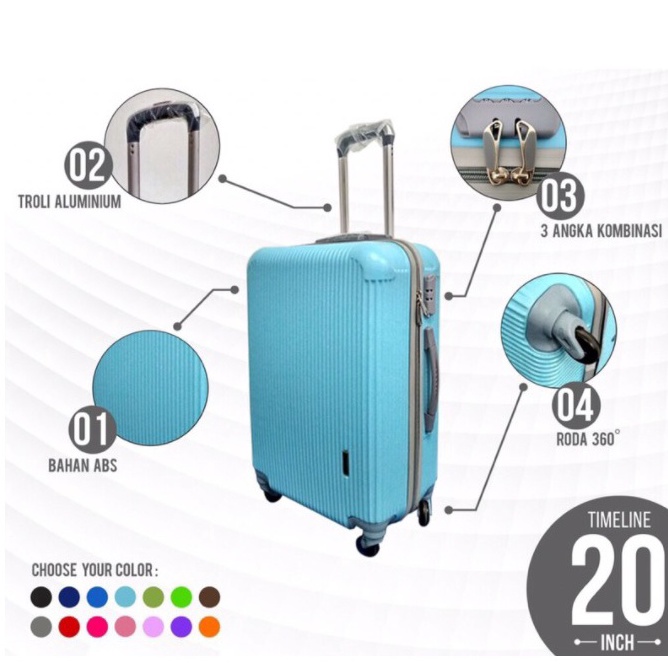 Harga Bersahabat.. Koper  polo 20 inch Murah -Koper Mini-Koper Wanita-Tas Koper-Koper Kabin-COD-trav