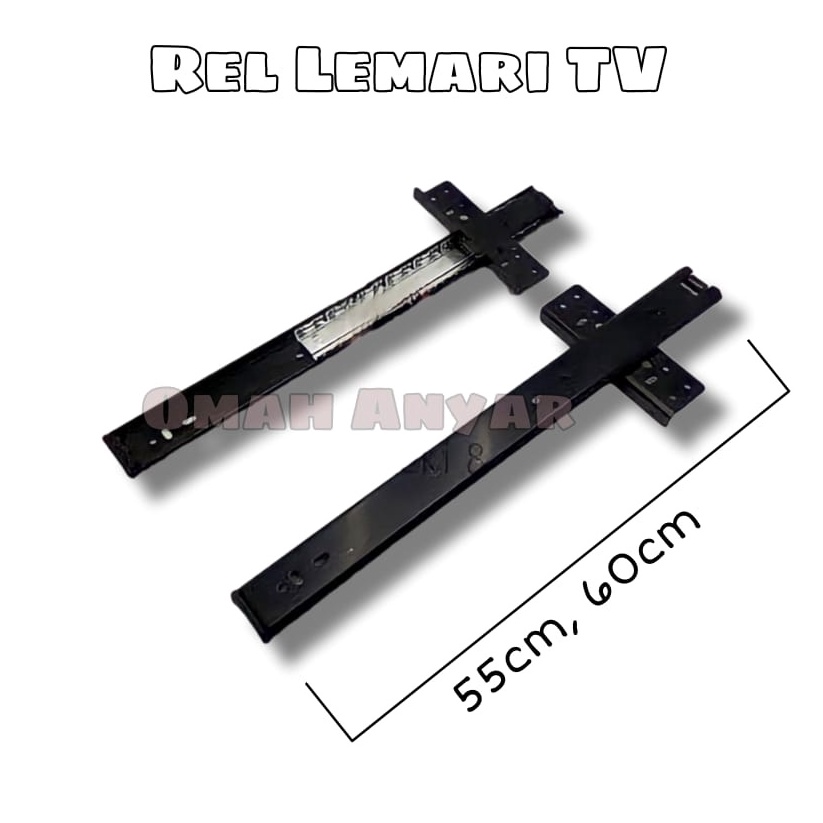 berkualitas Rel Lemari TV Pocket Door Salib Huben BS 34 belkang