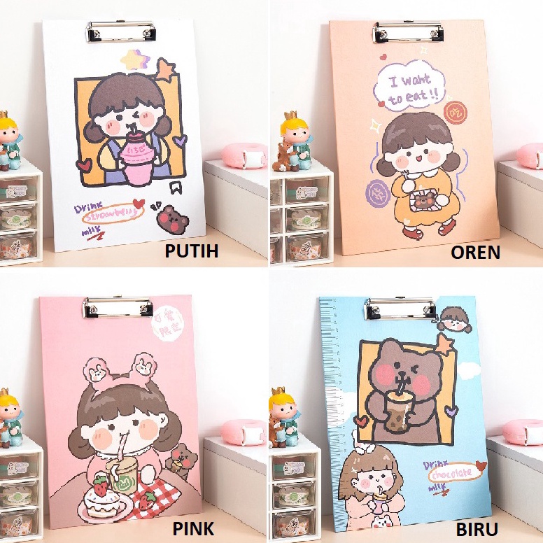 

GEK Clipboard A4 Papan Jalan Papan Ujian GMALL-ST0102 ➘Promo