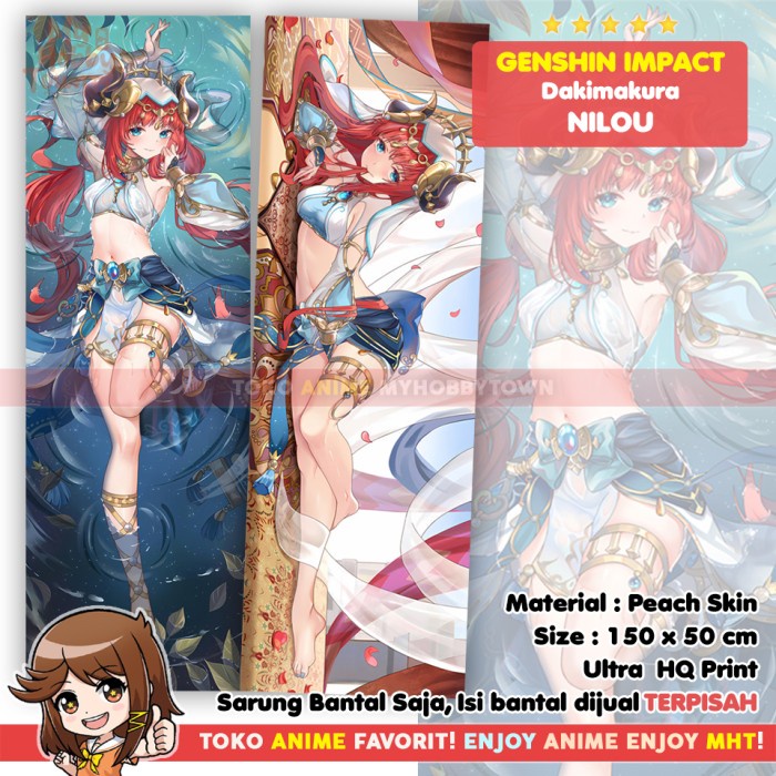 PROMO SARUNG BANTAL ANIME DAKIMAKURA GENSHIN IMPACT : NILOU TERLARIS
