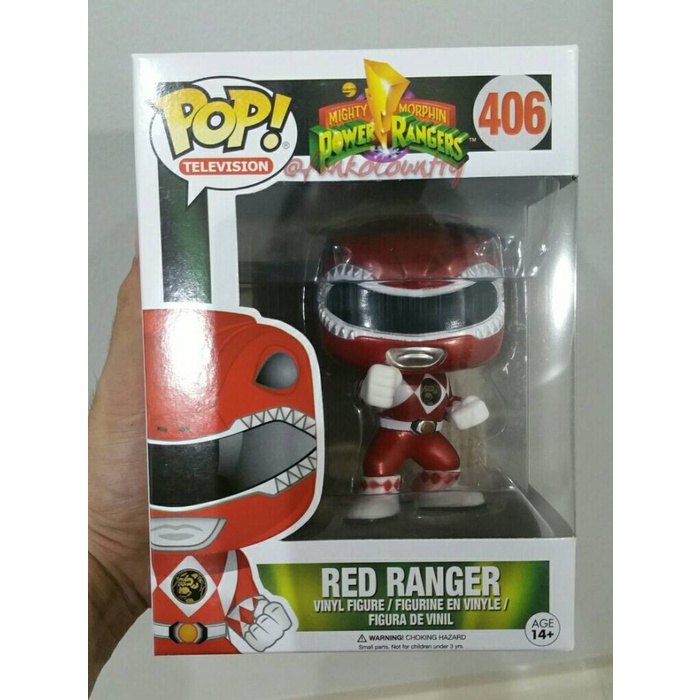 Funko Pop Power Ranger Red Metallic