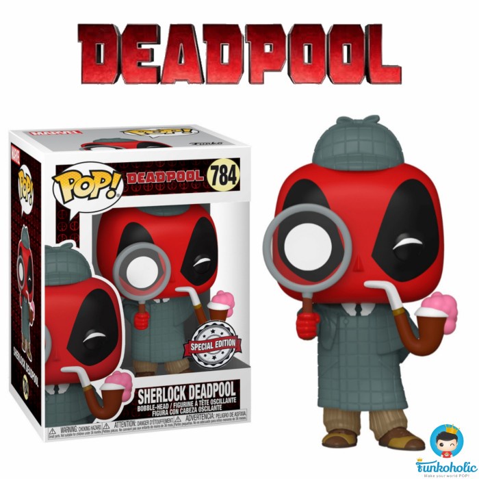 Funko Pop Marvel Deadpool 3Th - Sherlock Deadpool [Exclusive] #74