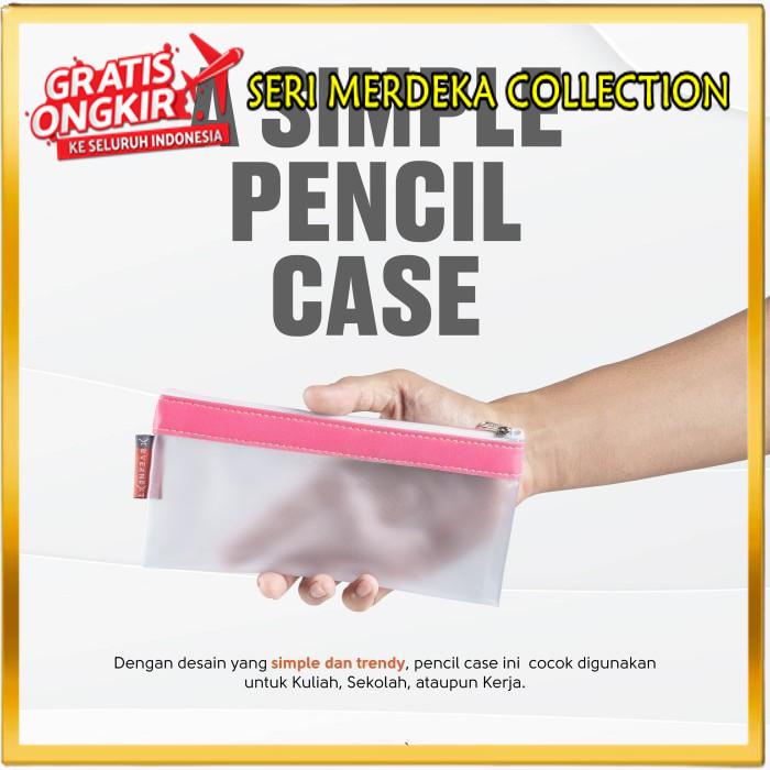 

KOTAK PENSIL TRANSPARAN PENCIL CASE ATK TEMPAT PULPEN POUCH SEKOLAH KUALITAS BERKELAS !!