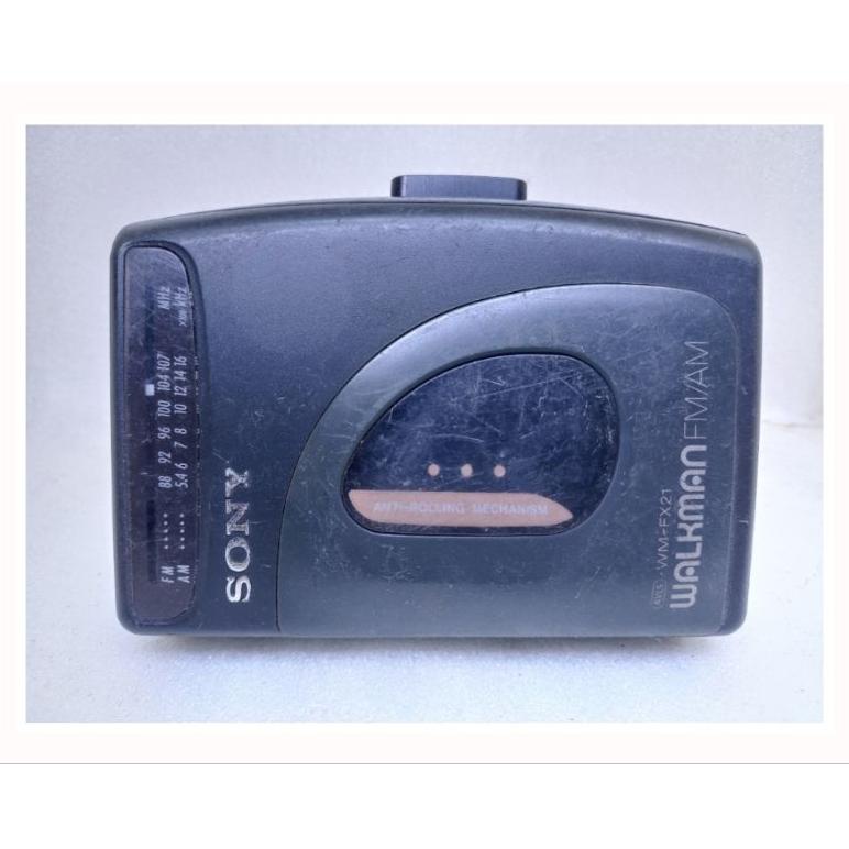 YGA063 walkman Sony WM-FX21 tape player kaset pita radio fm am mini portable **