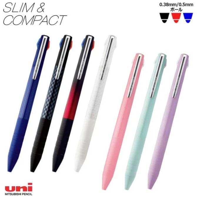 

Uni Jetstream Multi Slim Compact 3 Color Pen 0.38mm 0.5mm SXE3-JSS