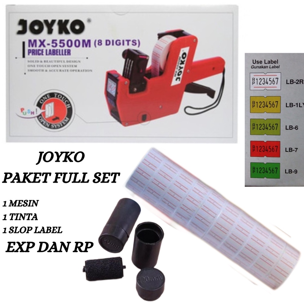 

Kirim Langsung.. Mesin Label Harga Alat Tembak joyko MX 5500 M / 1 baris /price labeller Exparid Exp PZZ