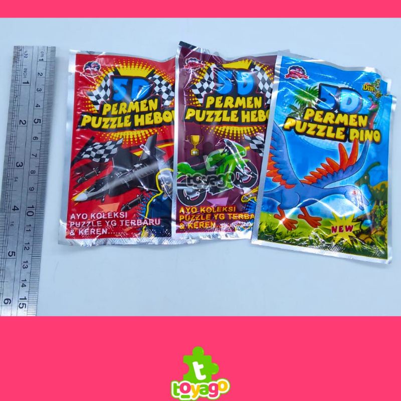 Permen Lollipop Puzzle Busa isi 20 Pcs Grosir Murah