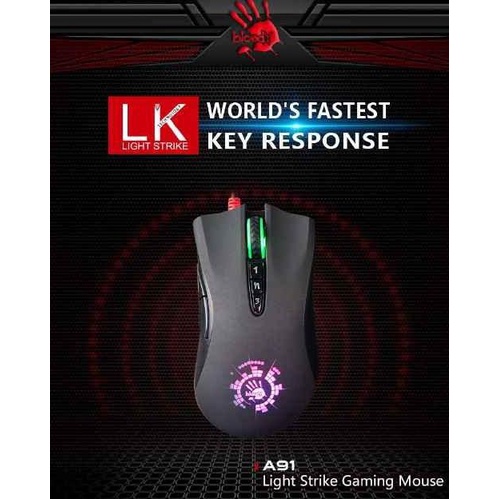 MOUSE BLOODY A91 LIGHT STRIKE GAMING