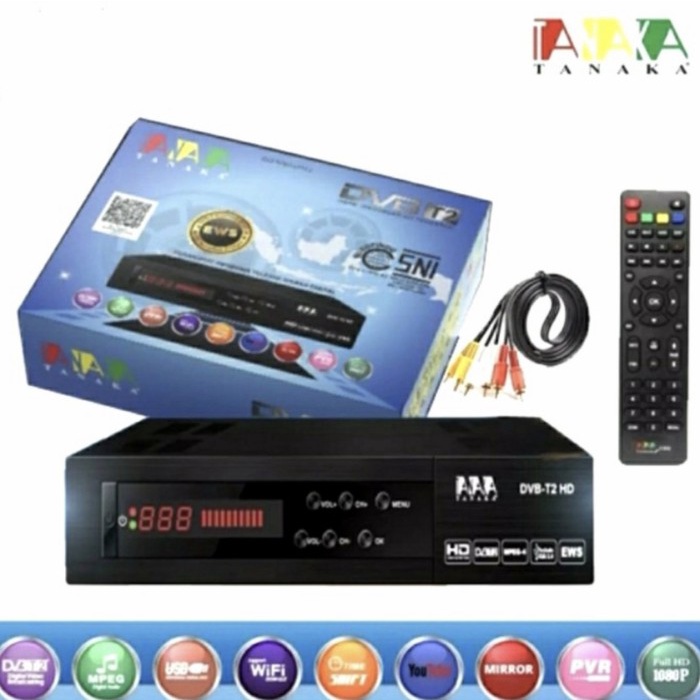 Terlaris Set Top Box Tv Digital Stb Dvb Tanaka T2 Hd
