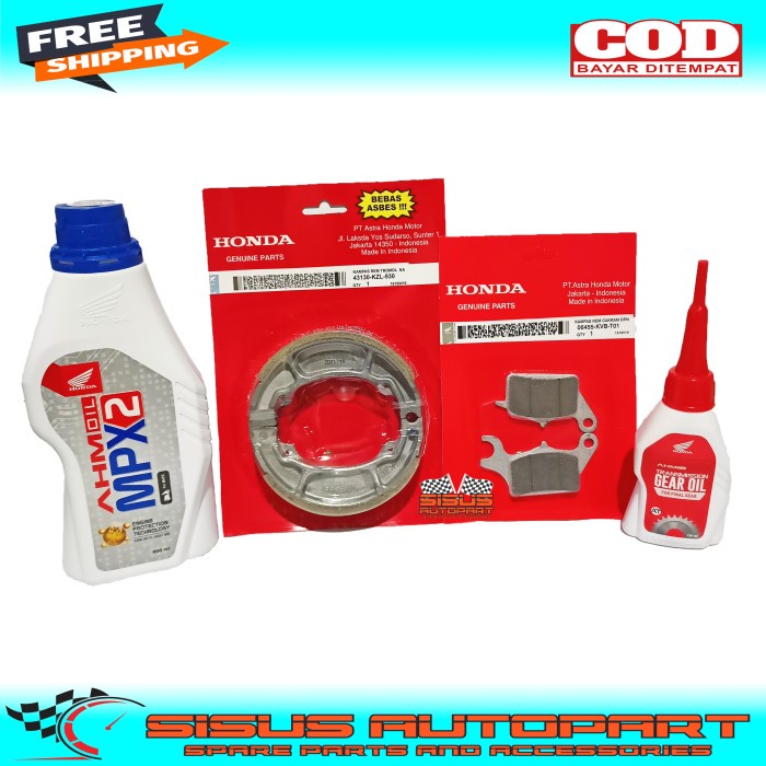 Best Seller Paket Kampas Rem Depan Belakang Oli Mpx2 Oli Gear Beat Vario Scoopy