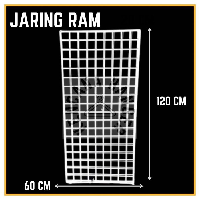 Jaring RAM Dinding / Hijang Hiasan/Wire Grid 60 x 120 CM