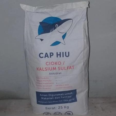 Cioko Kalsium Sulfat Cap Hiu Food Grade