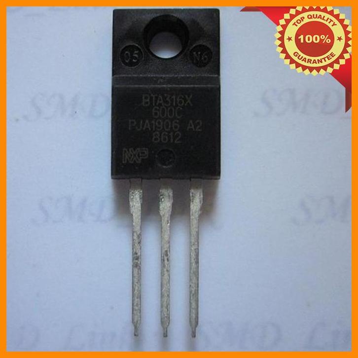 (JOHO) TRIAC BTA316X-600C, 16A / 600V (TO220F)