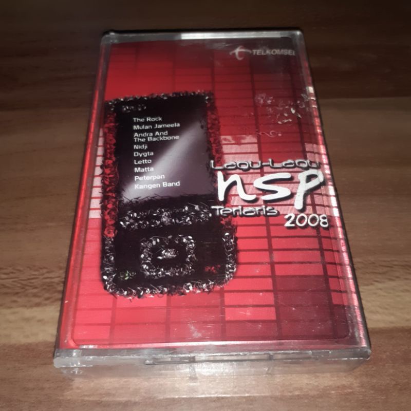 Kaset NSP TERLARIS 2008 - The Rock Mulan Jameela Andra & The Backbone Nidji Letto Peterpan Kangen Ba