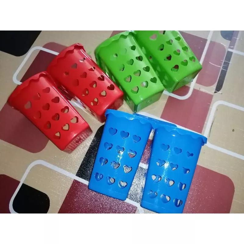 TEMPAT SENDOK DAN GARPU PLASTIK GANTUNG 2 SEKAT GM TSSG-12 / WADAH SENDOK