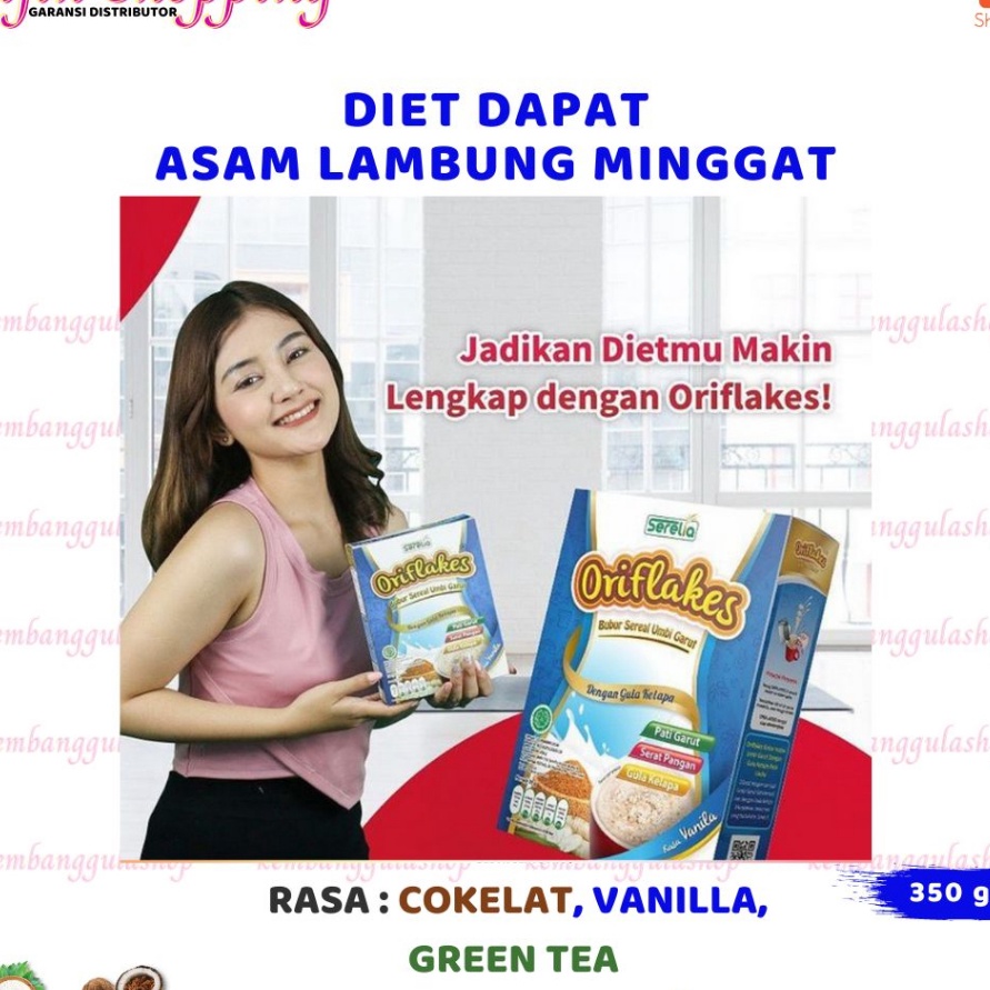 

✨SHOPEE MALL✨ Oriflakes Slim Diet Sereal Umbi Garut Asam Lambung Gerd Maag oriflakes slimy murah
