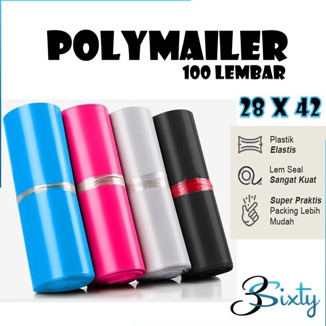 

➶ PLASTIK POLYMAILER 28x42 Kantong Tebal Premium Online Shop Packing Baju Pakaian 100 Pcs TERMURAH 75