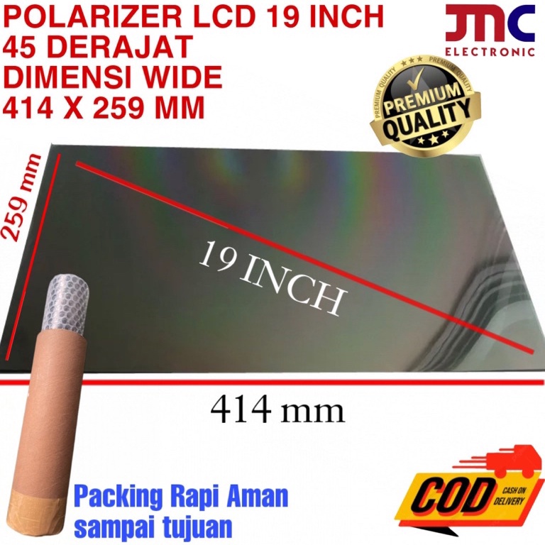 12.12 SALE POLARIZER LCD 19 INCH 45 DERAJAT POLARISER POLARIZED LCD MONITOR PC 19IN POLARIS 19 INC 4