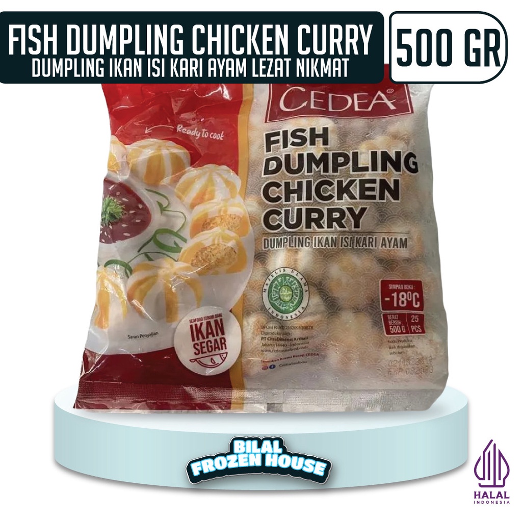 

Cedea Fish Dumpling Chicken Curry 500gr - Dumpling Ikan Isi Kari Ayam