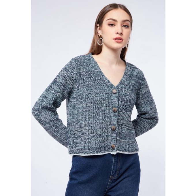 Executive Multicolor Long Sleeve Cardigan 5-COGCAS222I016 Multicolor