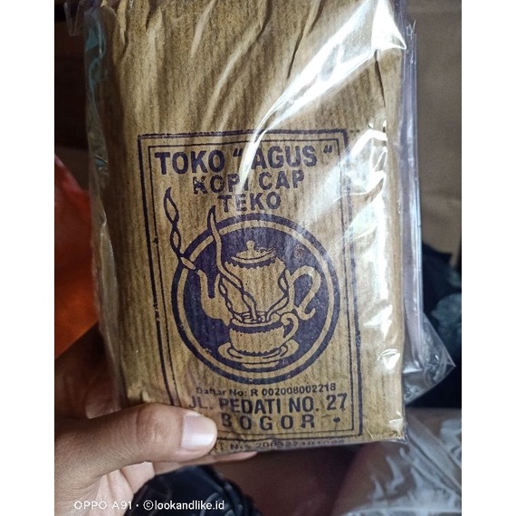 

Jajanan THR Kopi Cap Teko 500 Gram Tanpa Gula Produksi Toko Agus Kopi Legendaris Khas Kota Bogor Enak dan Harum B0V