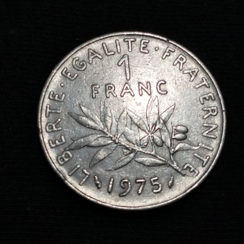 Uang Koin 1 Franc tahun 1975