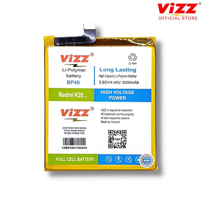 Vizz Baterai Xiaomi BP40 MI 9T PRO | K20 | K20 PRO Original