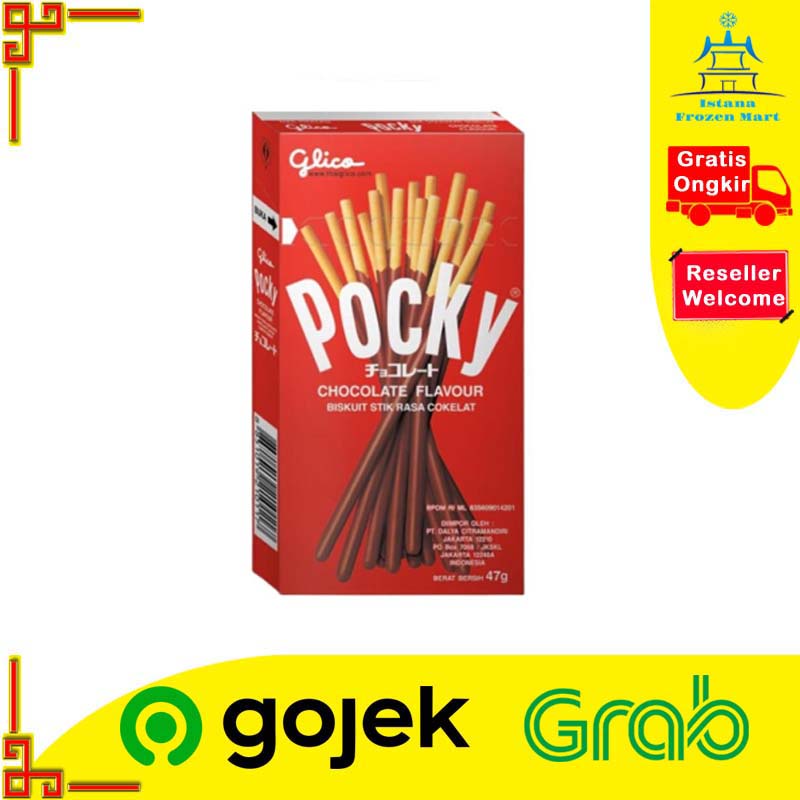 

Pocky Chocolate Biskuit Stik 47 Gram - GLICO