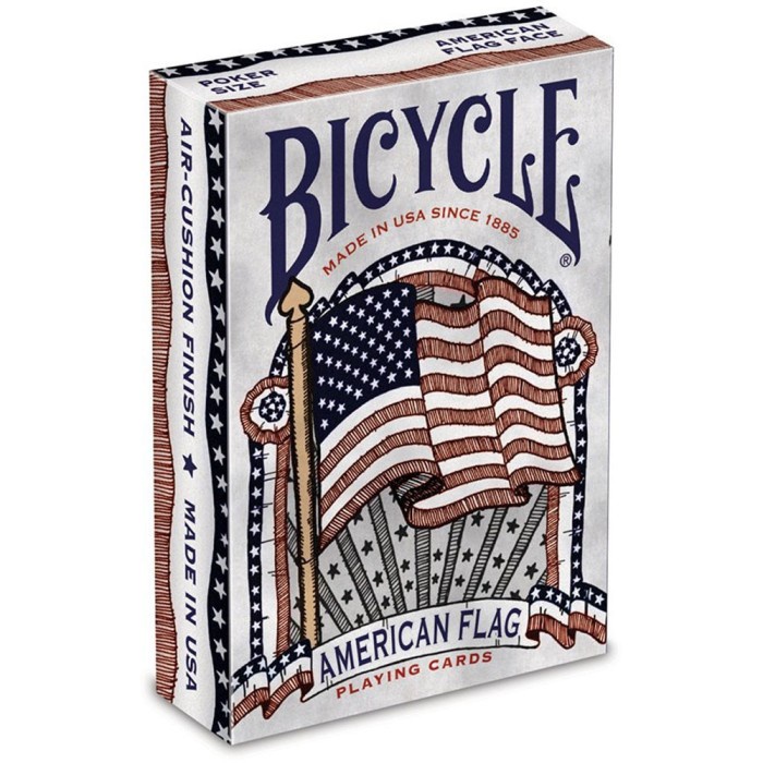 Terlaris Cardgame Bicycle American Flag Playing Card Kartu Remi Poker Sulap Import Premi