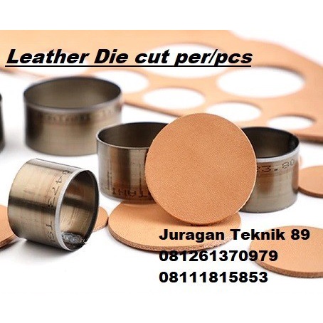 

Terlaris Art Knife Circle Set Leather Shape Punch - Pisau Pon - Leather Tools -Size 45Mm