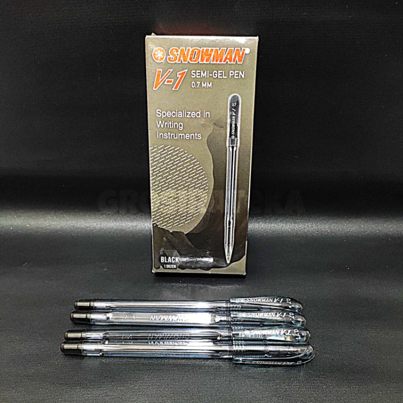 

BALLPOINT, BOLPEN, POLPEN, PULPEN V1 SNOWMAN HITAM