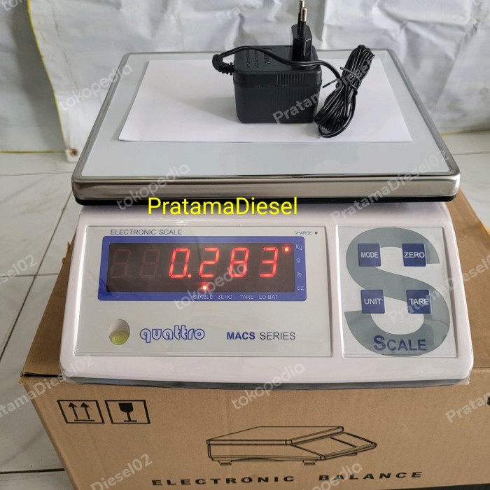 Terlaris Timbangan Digital 30Kg Quattro Macs-W By Cahaya Adil