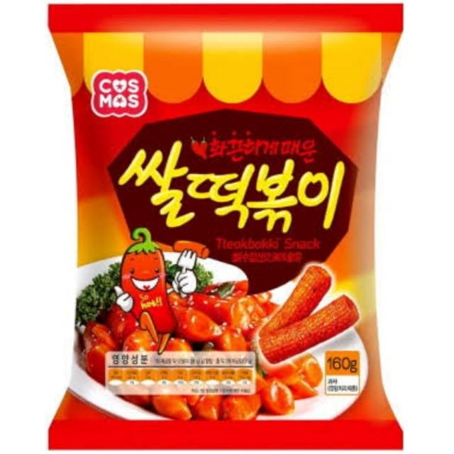 

[160gr] CosMos Tteokbokki Snack - Rasa Pedas Topokki TokPoki ala Korea Best Seller