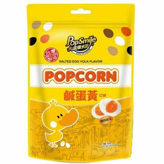 

[80gr] Pop Smile Popcorn Salted Egg - Popcorn Rasa Telur Asin Best Seller