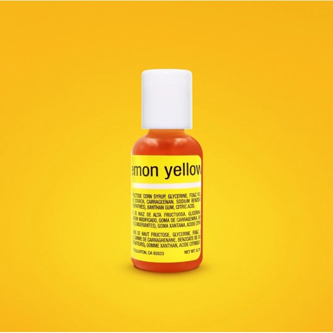 

Lemon Yellow Chefmaster Liqua-Gel Food Colng 20 Ml