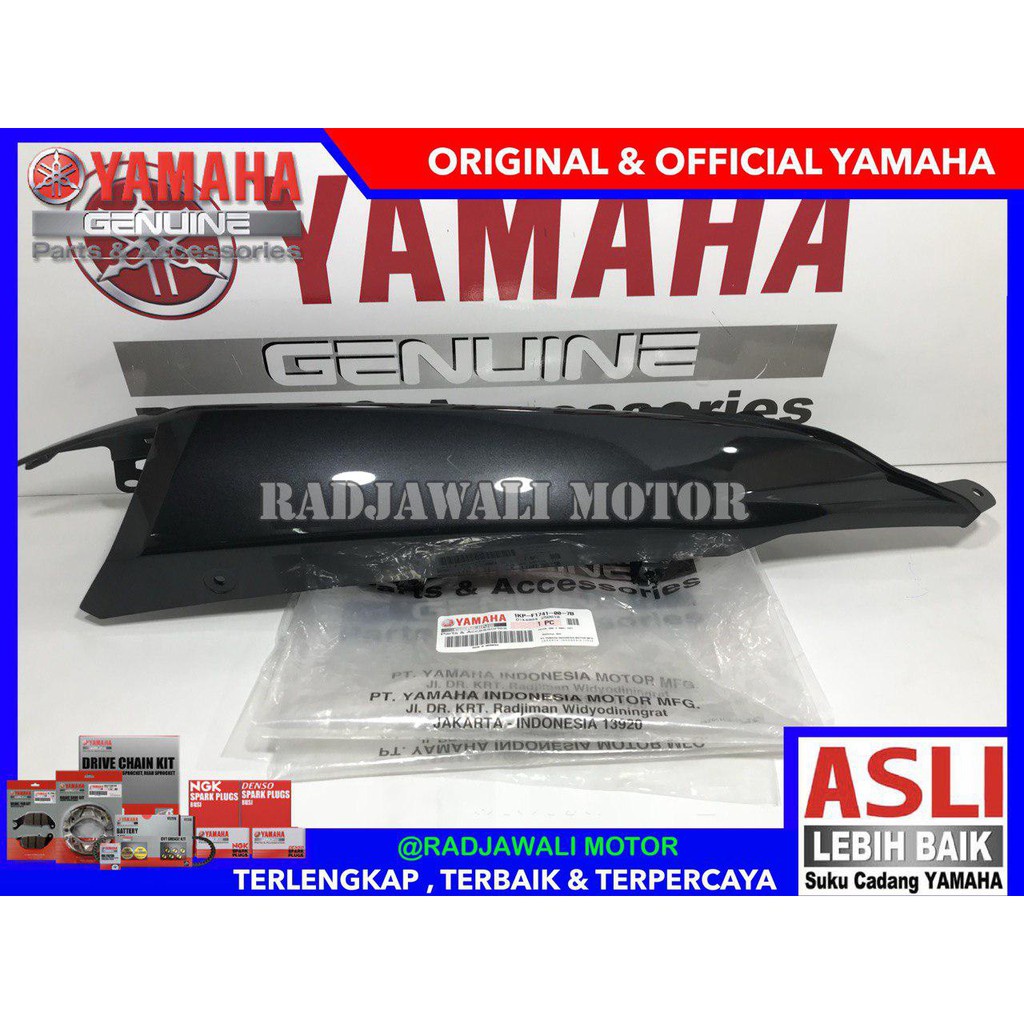 COVER SAMBUNGAN BODY KANAN SOUL GT 115 ABU METALIK ASLI ORIGINAL YAMAHA 1KP-F1741-00-7B ORIGINAL