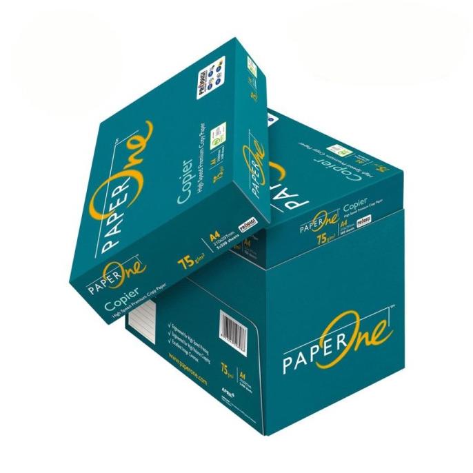 

KERTAS HVS A4 PAPERONE 75GR 70GR PAPER ONE PRINT FOTOCOPY 1 RIM