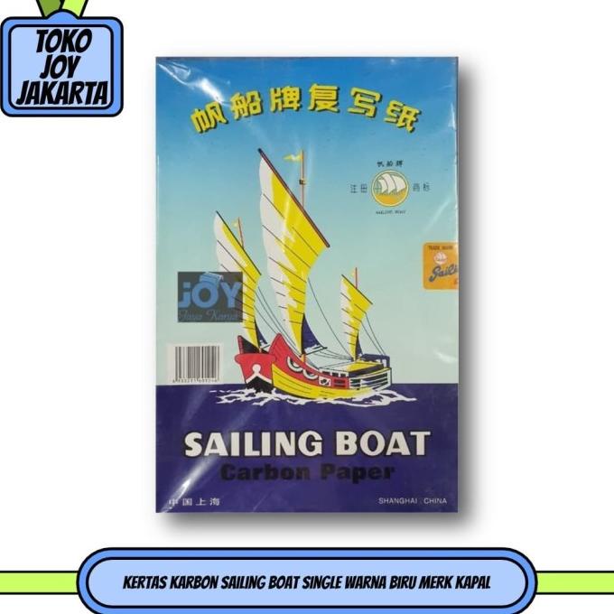 

Kertas Karbon Sailing Boat Single Warna Biru Merk Kapal