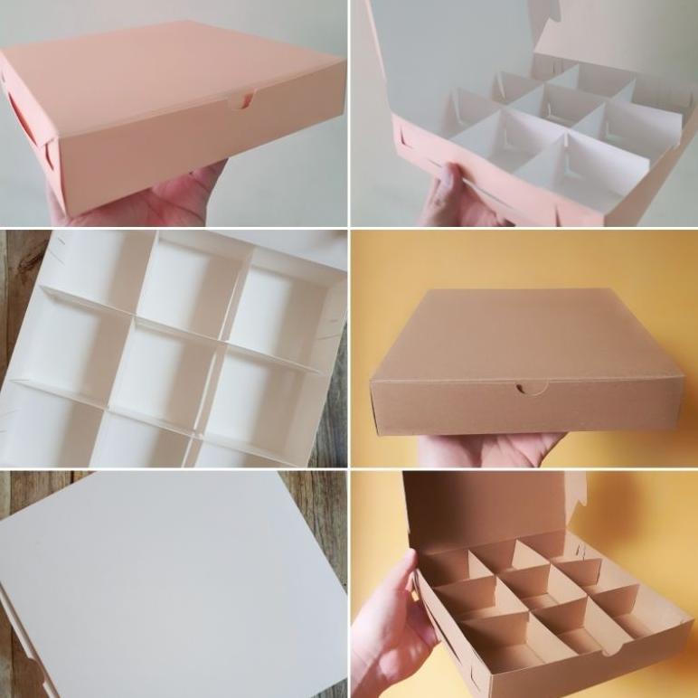 

7.7 Dus eggtart sekat 9 uk. 22x22x4.5 cm ( 1 pack isi 10 pcs dus )