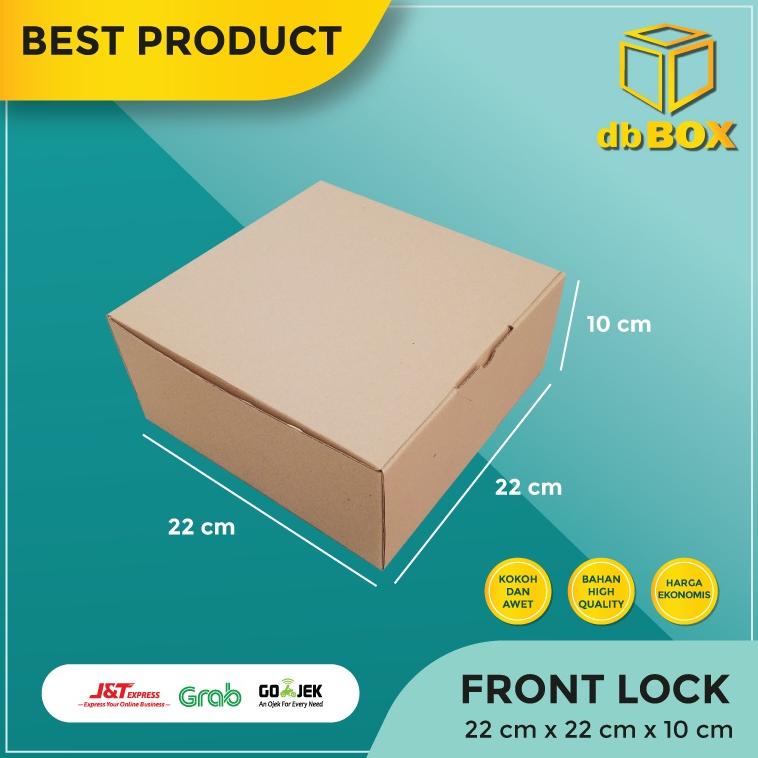 

New ( 10 Pcs ) Kardus 22x22x10 cm...Die Cut Kotak Kue Tart - Aksesoris-dll