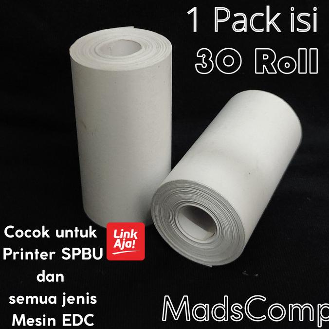 

Kertas Struk Thermal 58X30 ( Isi 30 Roll) Thermal Paper 58X30