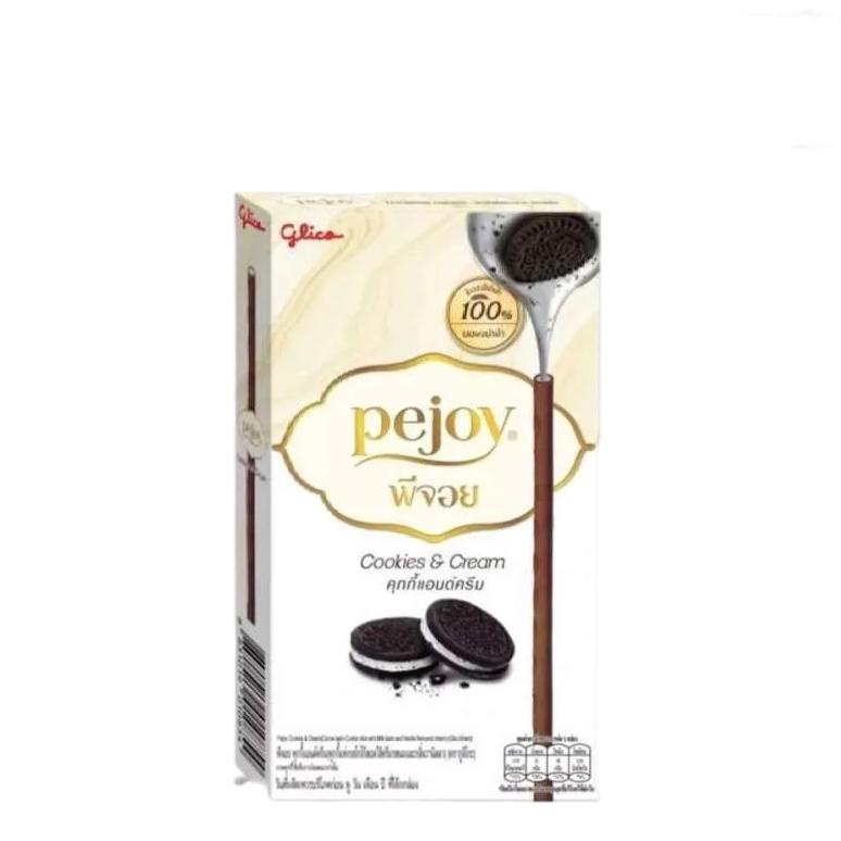 

PEJOY GLICO 20gr CHOCOLATE FLAVOUR COOKIES CREAM COKELAT BISKUIT STIK ISI KRIM RASA COKLAT AFRICAN CACAO IMPORTED MILK VANILA SUSU GROSIR MURAH MAKANAN RINGAN CEMILAN ANAK POCKY