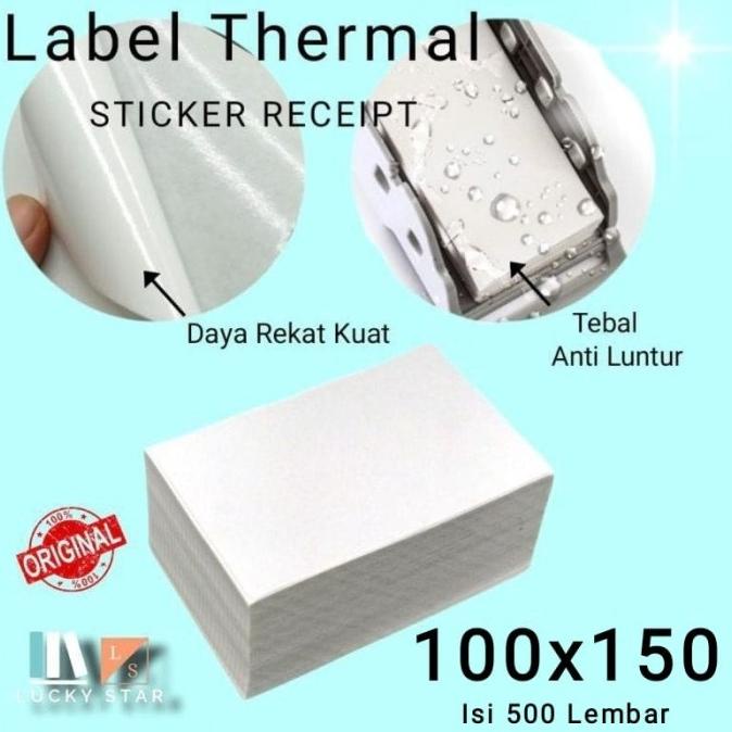 

Kertas Thermal Label Lipat Direct Barcode 100x150mm A6 Isi 500 Pcs