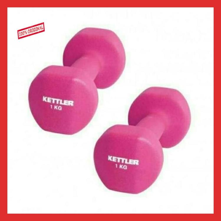 DUMBELL NEOPRENE KETTLER 2KG @1KG/BARBEL NEOPRENE KETTLER